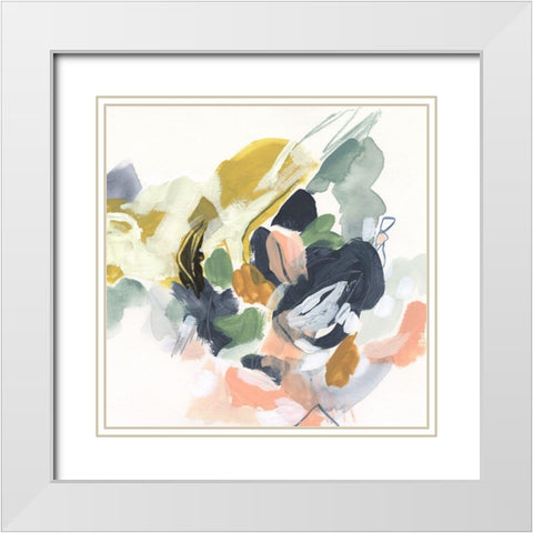 Color Notation I White Modern Wood Framed Art Print with Double Matting by Vess, June Erica