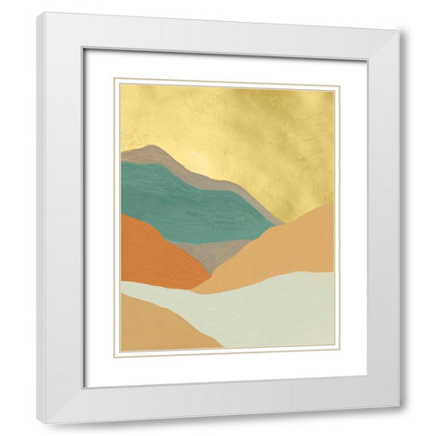 Oxidized Mesa I White Modern Wood Framed Art Print with Double Matting by Lam, Vanna