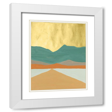 Oxidized Mesa II White Modern Wood Framed Art Print with Double Matting by Lam, Vanna