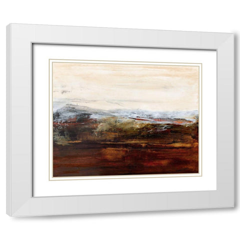 Exploring I White Modern Wood Framed Art Print with Double Matting by Gordon, Sharon
