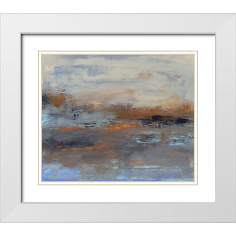 Space to Wander I White Modern Wood Framed Art Print with Double Matting by Gordon, Sharon