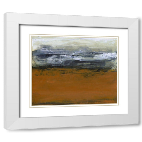 Space to Wander III White Modern Wood Framed Art Print with Double Matting by Gordon, Sharon