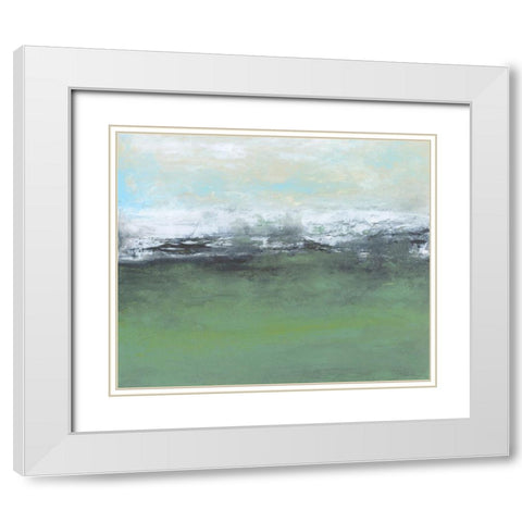 Space to Wander V White Modern Wood Framed Art Print with Double Matting by Gordon, Sharon