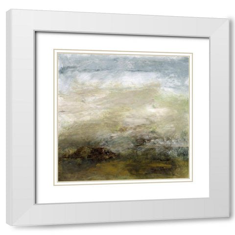 Water Study III White Modern Wood Framed Art Print with Double Matting by Gordon, Sharon