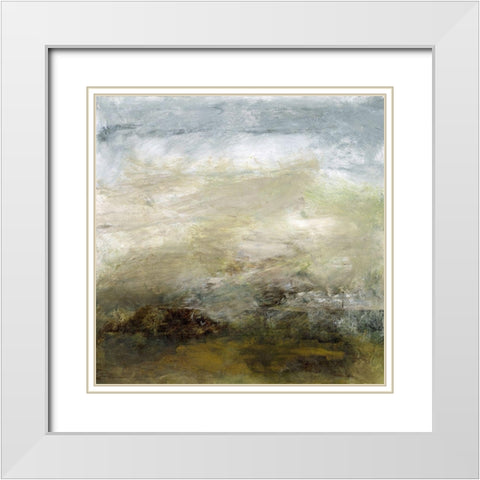 Water Study III White Modern Wood Framed Art Print with Double Matting by Gordon, Sharon