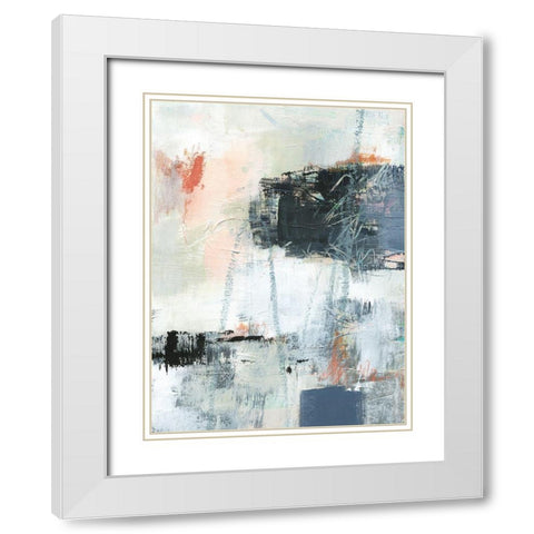 Dunbar I White Modern Wood Framed Art Print with Double Matting by Barnes, Victoria