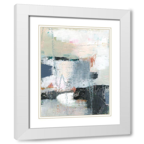 Dunbar II White Modern Wood Framed Art Print with Double Matting by Barnes, Victoria