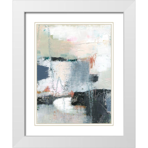 Dunbar II White Modern Wood Framed Art Print with Double Matting by Barnes, Victoria