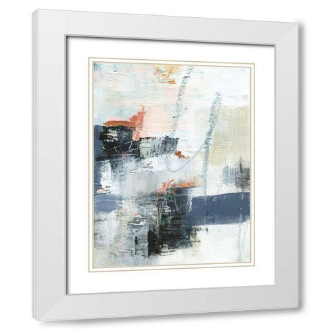 Dunbar III White Modern Wood Framed Art Print with Double Matting by Barnes, Victoria