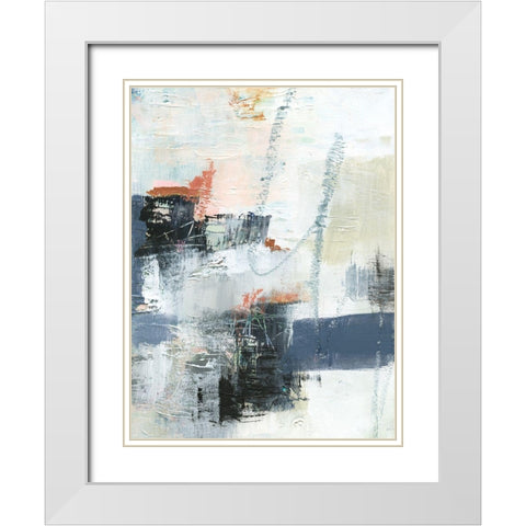 Dunbar III White Modern Wood Framed Art Print with Double Matting by Barnes, Victoria