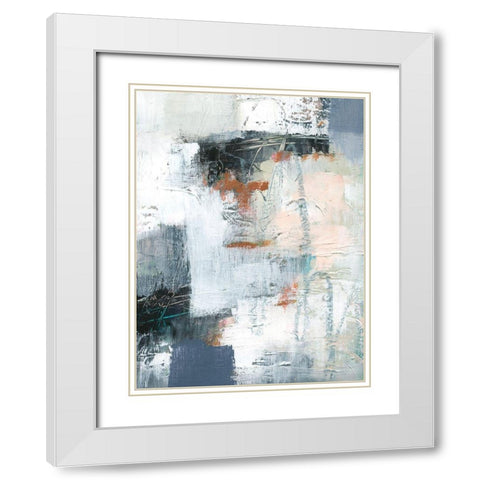 Dunbar IV White Modern Wood Framed Art Print with Double Matting by Barnes, Victoria