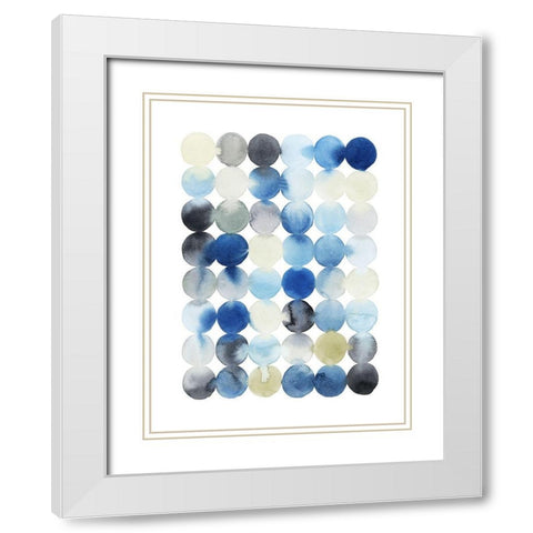 Organic Drops II White Modern Wood Framed Art Print with Double Matting by Popp, Grace