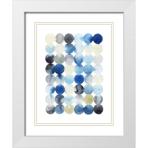 Organic Drops II White Modern Wood Framed Art Print with Double Matting by Popp, Grace