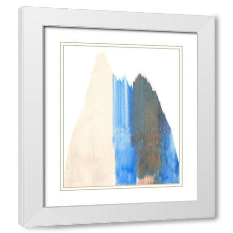 Seismic Slide I White Modern Wood Framed Art Print with Double Matting by Caroline, Emma