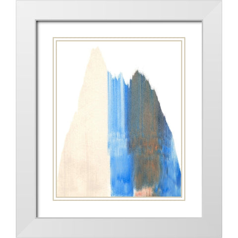 Seismic Slide I White Modern Wood Framed Art Print with Double Matting by Caroline, Emma