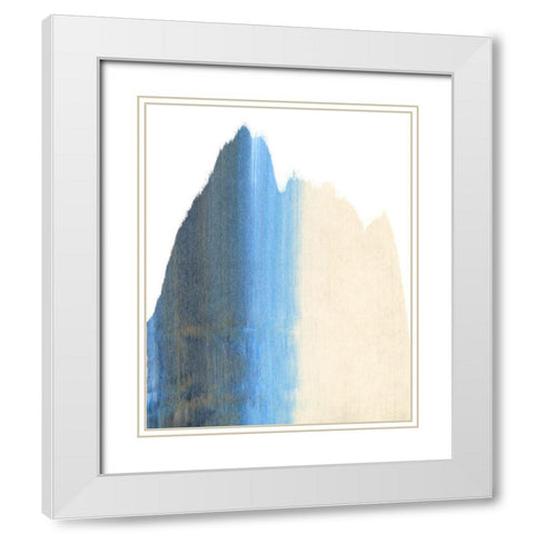 Seismic Slide II White Modern Wood Framed Art Print with Double Matting by Caroline, Emma