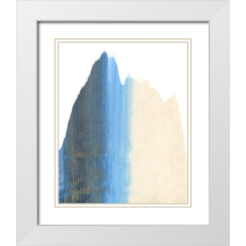 Seismic Slide II White Modern Wood Framed Art Print with Double Matting by Caroline, Emma