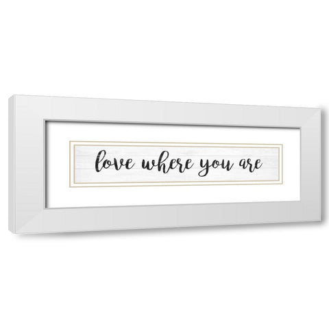 French Typography V White Modern Wood Framed Art Print with Double Matting by Hambly, Anna