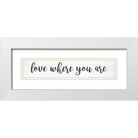 French Typography V White Modern Wood Framed Art Print with Double Matting by Hambly, Anna