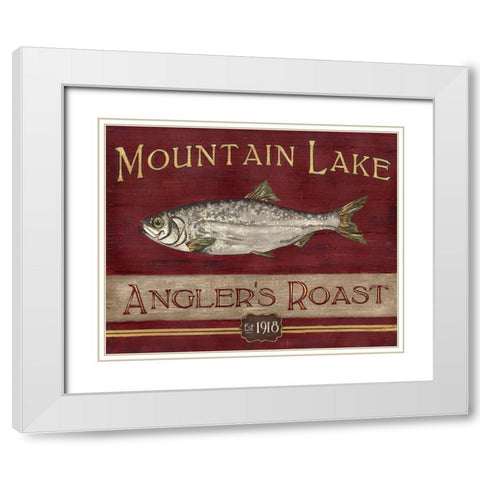 Lodge Coffee I White Modern Wood Framed Art Print with Double Matting by Vess, June Erica