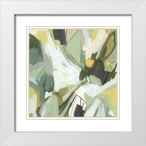 Electric Lichen I White Modern Wood Framed Art Print with Double Matting by Vess, June Erica