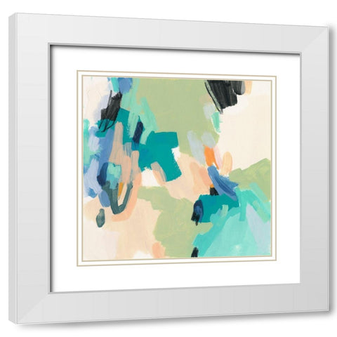 Soft Serve III White Modern Wood Framed Art Print with Double Matting by Vess, June Erica