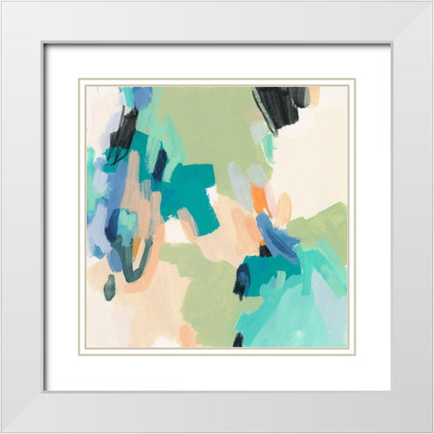 Soft Serve III White Modern Wood Framed Art Print with Double Matting by Vess, June Erica