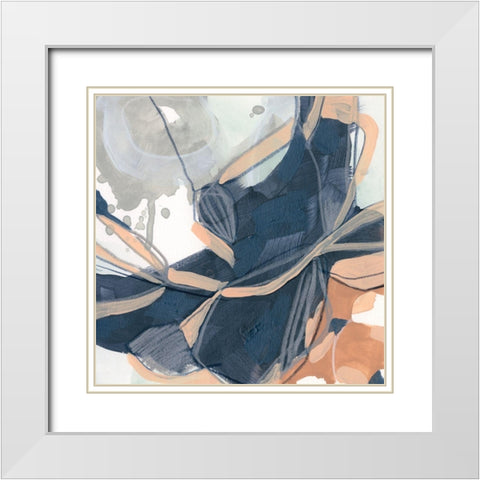 Sienna Spindle II White Modern Wood Framed Art Print with Double Matting by Vess, June Erica
