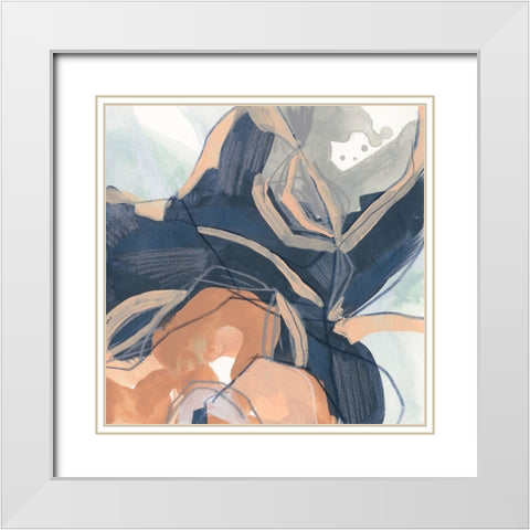 Sienna Spindle III White Modern Wood Framed Art Print with Double Matting by Vess, June Erica