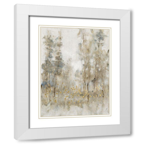 Thicket of Trees II White Modern Wood Framed Art Print with Double Matting by OToole, Tim