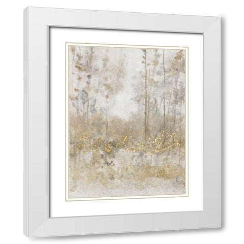 Thicket of Trees III White Modern Wood Framed Art Print with Double Matting by OToole, Tim