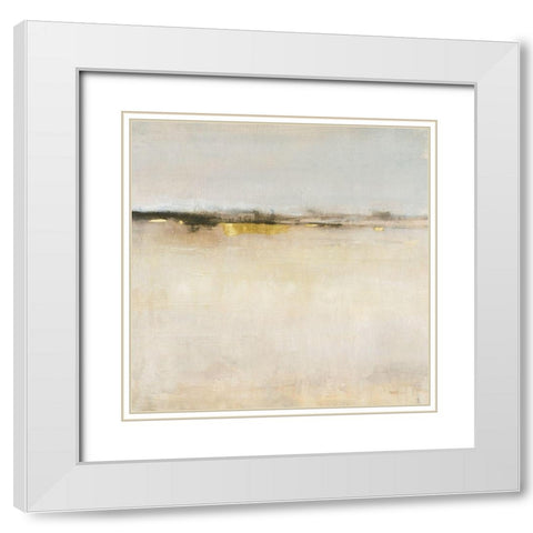 Embellished Subtle Scape II White Modern Wood Framed Art Print with Double Matting by OToole, Tim