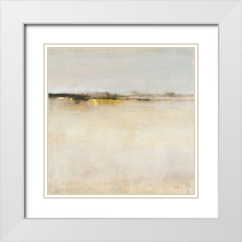 Embellished Subtle Scape II White Modern Wood Framed Art Print with Double Matting by OToole, Tim