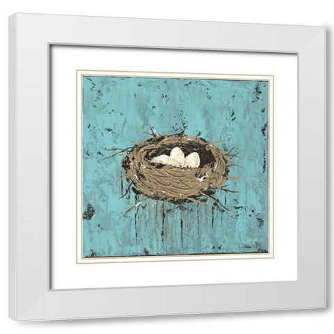 A New Beginning I White Modern Wood Framed Art Print with Double Matting by Reynolds, Jade