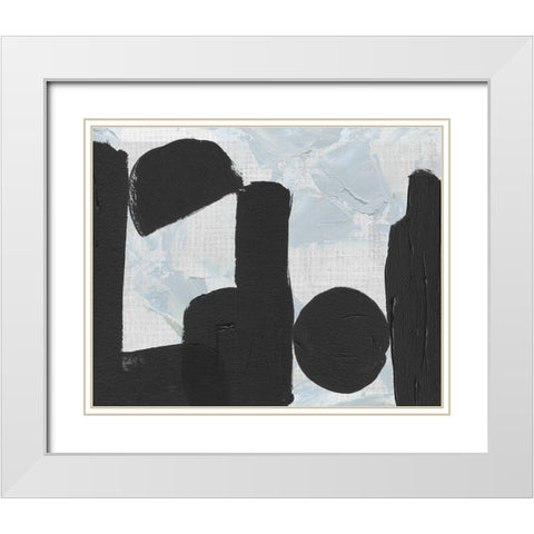 Saltwater Tide I White Modern Wood Framed Art Print with Double Matting by Wang, Melissa