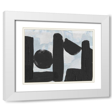 Saltwater Tide II White Modern Wood Framed Art Print with Double Matting by Wang, Melissa