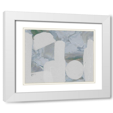 Saltwater Tide III White Modern Wood Framed Art Print with Double Matting by Wang, Melissa