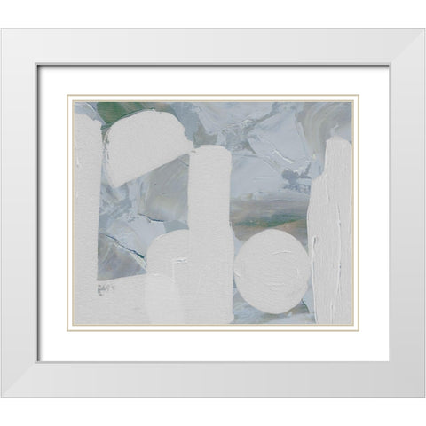 Saltwater Tide III White Modern Wood Framed Art Print with Double Matting by Wang, Melissa