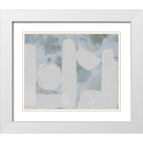 Saltwater Tide IV White Modern Wood Framed Art Print with Double Matting by Wang, Melissa