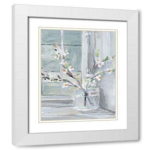 Spring Sunlight II White Modern Wood Framed Art Print with Double Matting by Warren, Annie