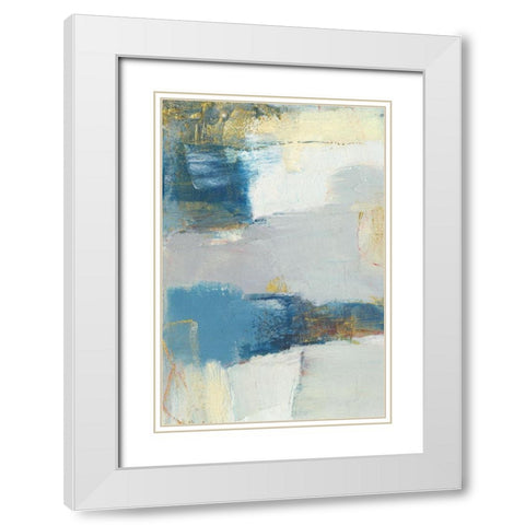 Frazil I White Modern Wood Framed Art Print with Double Matting by Jachimiec, Sue