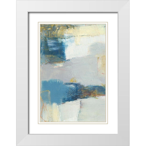 Frazil I White Modern Wood Framed Art Print with Double Matting by Jachimiec, Sue