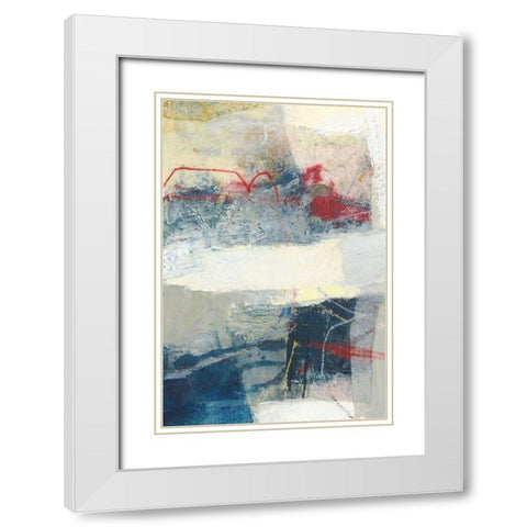 Frazil II White Modern Wood Framed Art Print with Double Matting by Jachimiec, Sue