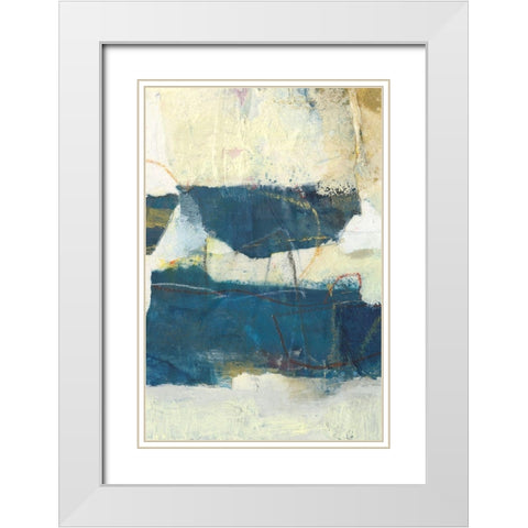 Frazil IV White Modern Wood Framed Art Print with Double Matting by Jachimiec, Sue