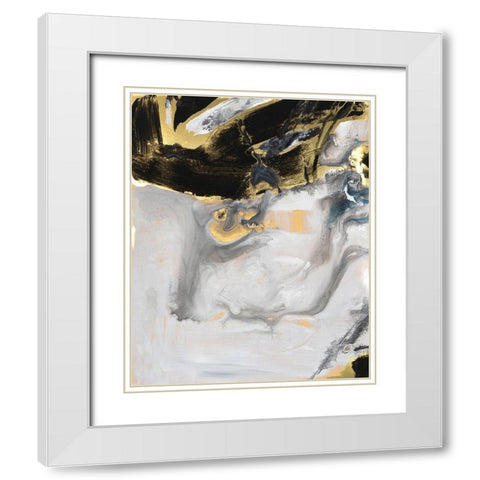 Port of Call I White Modern Wood Framed Art Print with Double Matting by Combs, Joyce