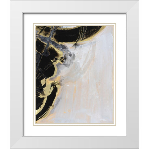 Port of Call II White Modern Wood Framed Art Print with Double Matting by Combs, Joyce