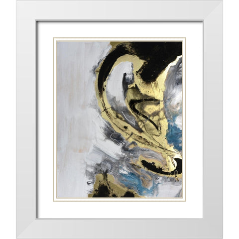 Port of Call III White Modern Wood Framed Art Print with Double Matting by Combs, Joyce