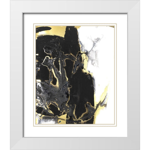 Port of Call IV White Modern Wood Framed Art Print with Double Matting by Combs, Joyce