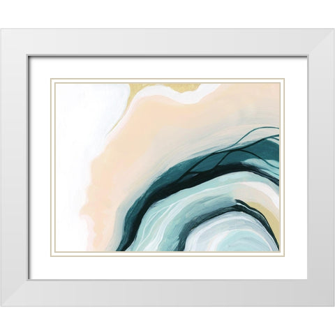 Half Shell III White Modern Wood Framed Art Print with Double Matting by Popp, Grace