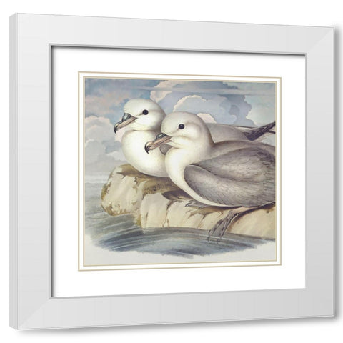 Surf and Sand I White Modern Wood Framed Art Print with Double Matting by Hunziker, Steve